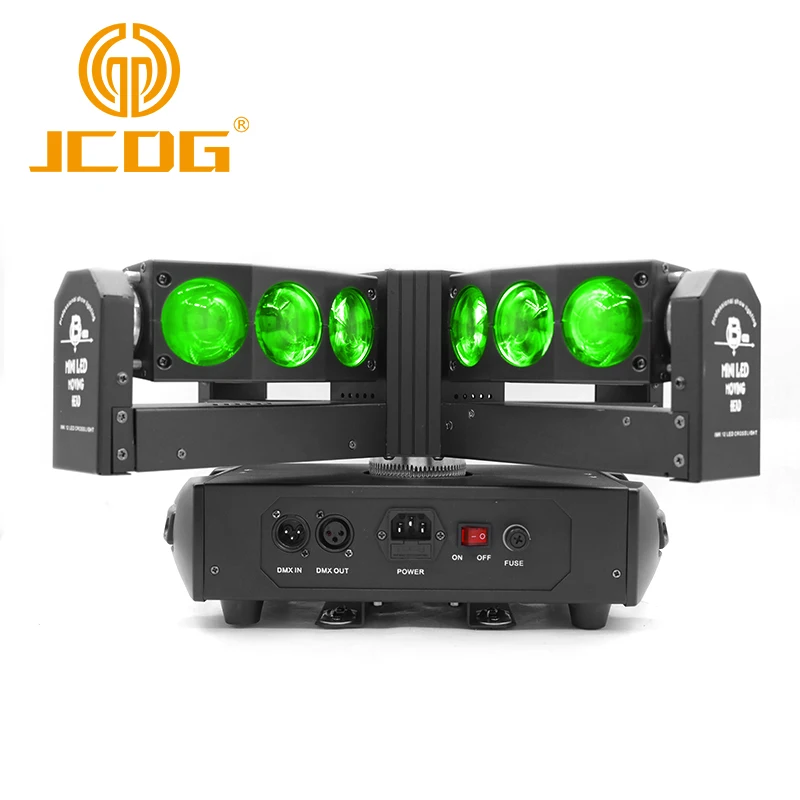 JCDG Hàng Mới Về Thiết Bị DJ 12*10W RGBW Di Chuyển Đầu Chiếu Sáng Chéo Đèn Cho Đảng Đêm disco Tác Dụng Chiếu Sáng