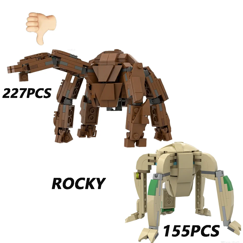 

Sci-Fi Novel Themed Alien Creature Building Blocks Set - Space Survival Companion Model Kit, Assemble Toy Gift MOC 256214