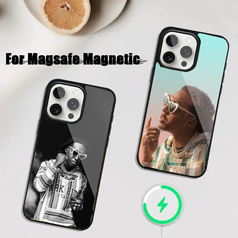 M-Migos Takeoff Phone Case For iPhone 16,15,14,13,12,11,Plus,Pro,Max Mini Magsafe Magnetic Wireless Charging