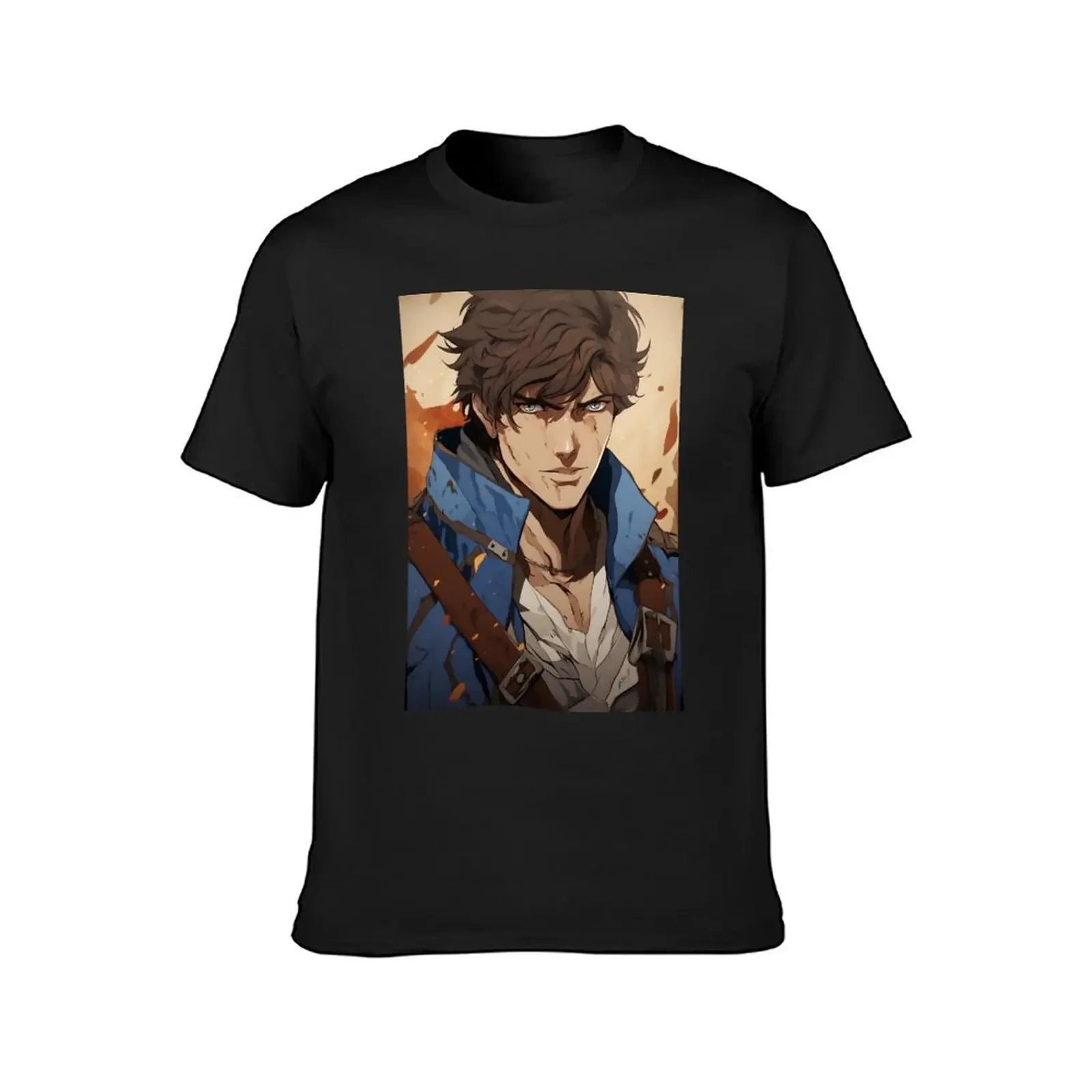 Castlevania Nocturne Richter Belmont T-Shirt vintage t shirts anime t shirts graphics Men's t shirts