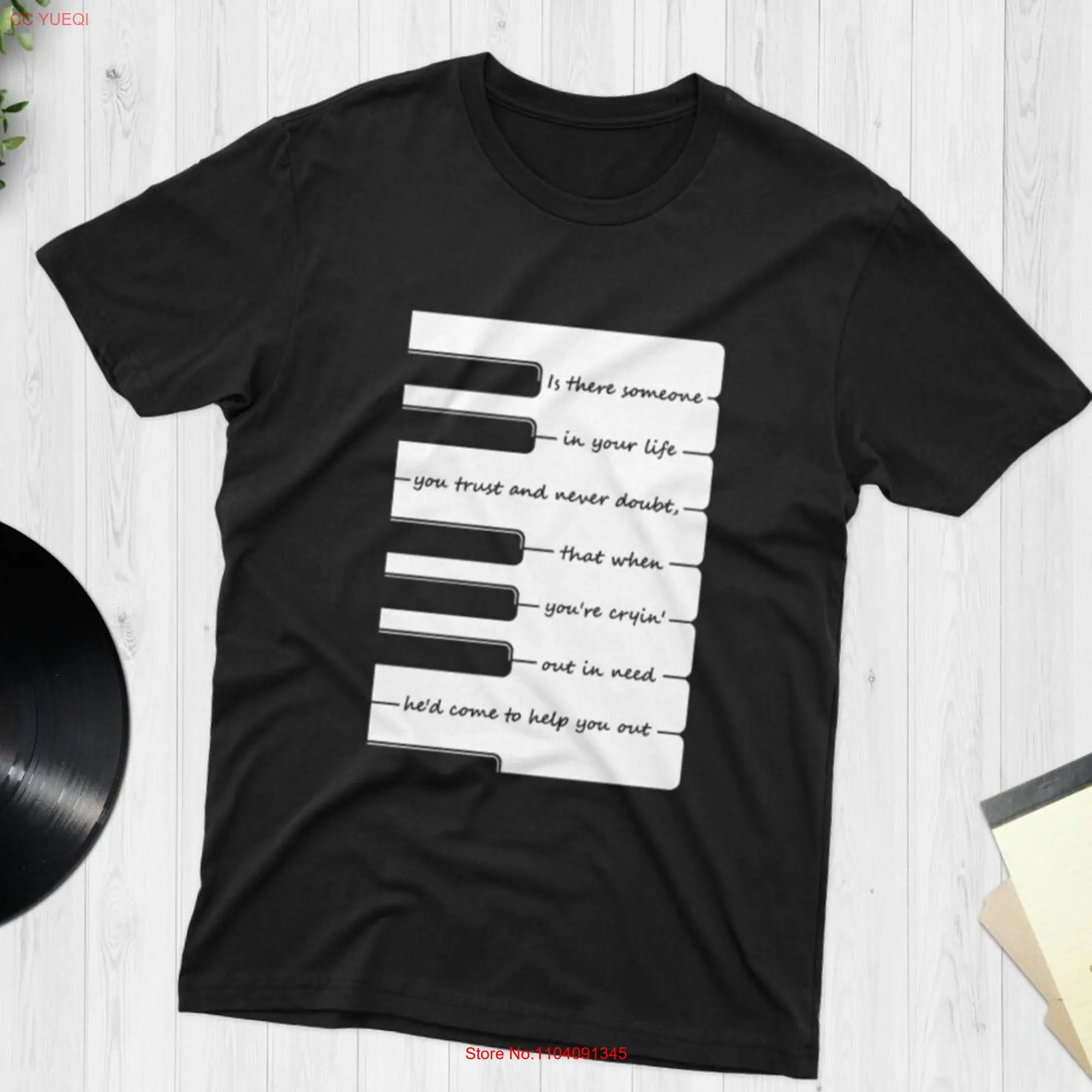 Piano Poem T Shirt Keyboard Musician For Pianist Music Fan Lover Classic long or short sleeves