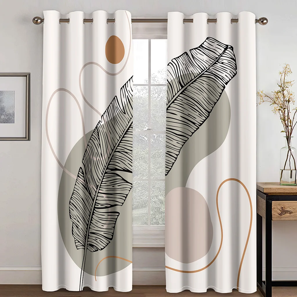 3D Digital Printing Minimalist Style Gold Texture Sunshade Curtains Luxury Living Room Bedroom Window Decor Art Home Curtains