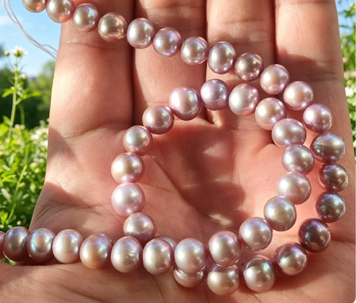 

1 row/gorgeous necklace AAAA 11-12mm natural South Sea round pearl necklace 18in/925s- supports customized sizes