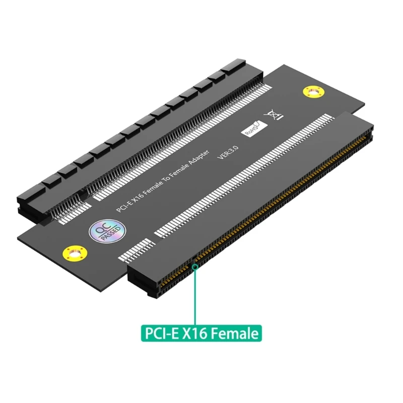PCIExpress หญิงถึงหญิง PCIE X16 Connector ความสมบูรณ์ของสัญญาณที่เหมาะสมที่สุด