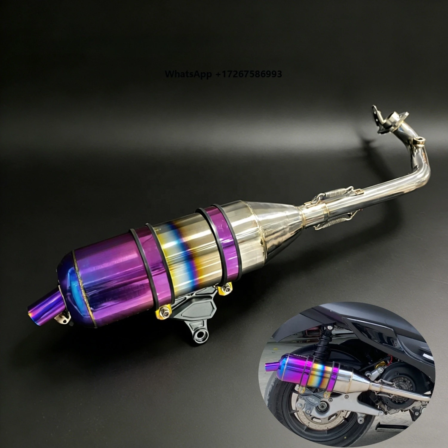 

High-performance Racing Exhaust for Motorcycle for Ya ma ha Cygnus 3 Generation Cygnus-X Stainless Steel Exhaust Escapes Muffler