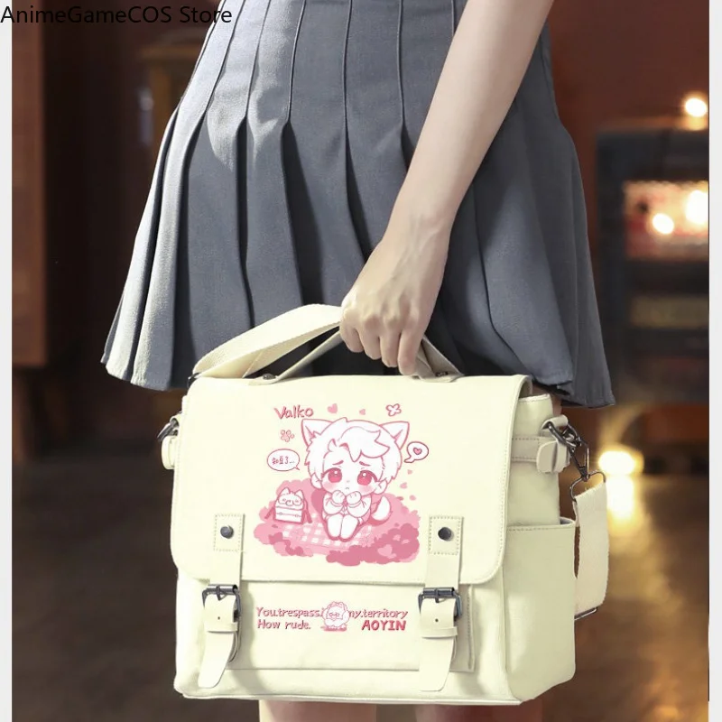 Anime Love and Deepspace Valko Cosplay Handheld Student Casual Chest Crossbody Shoulder Bag Itabag Daily Use Collectible Gift view 4