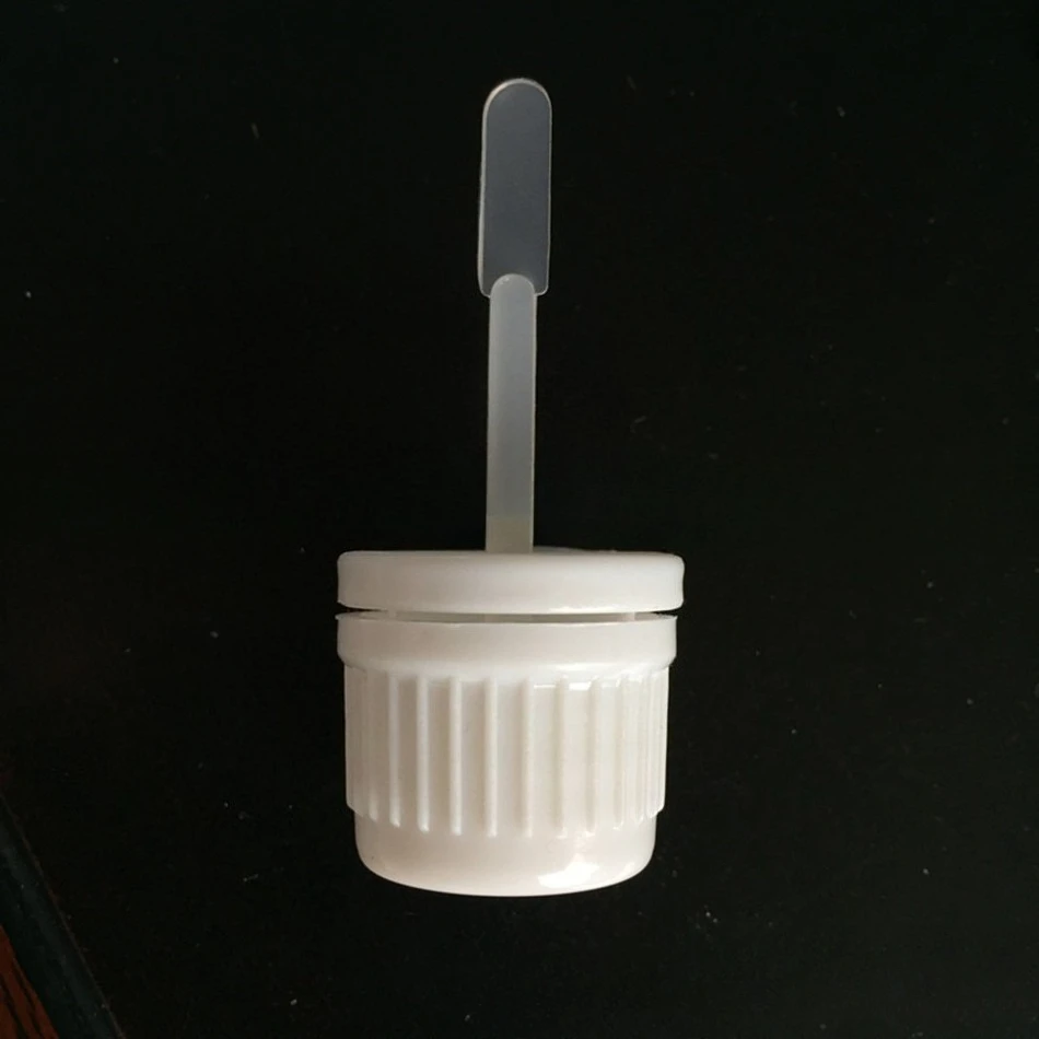 

100pcs Amper-evident Caps, Paddle Stem, Flat Stem Tip, Flat Brush Caps, Essential Oil Flat Stem Caps, Screw Caps