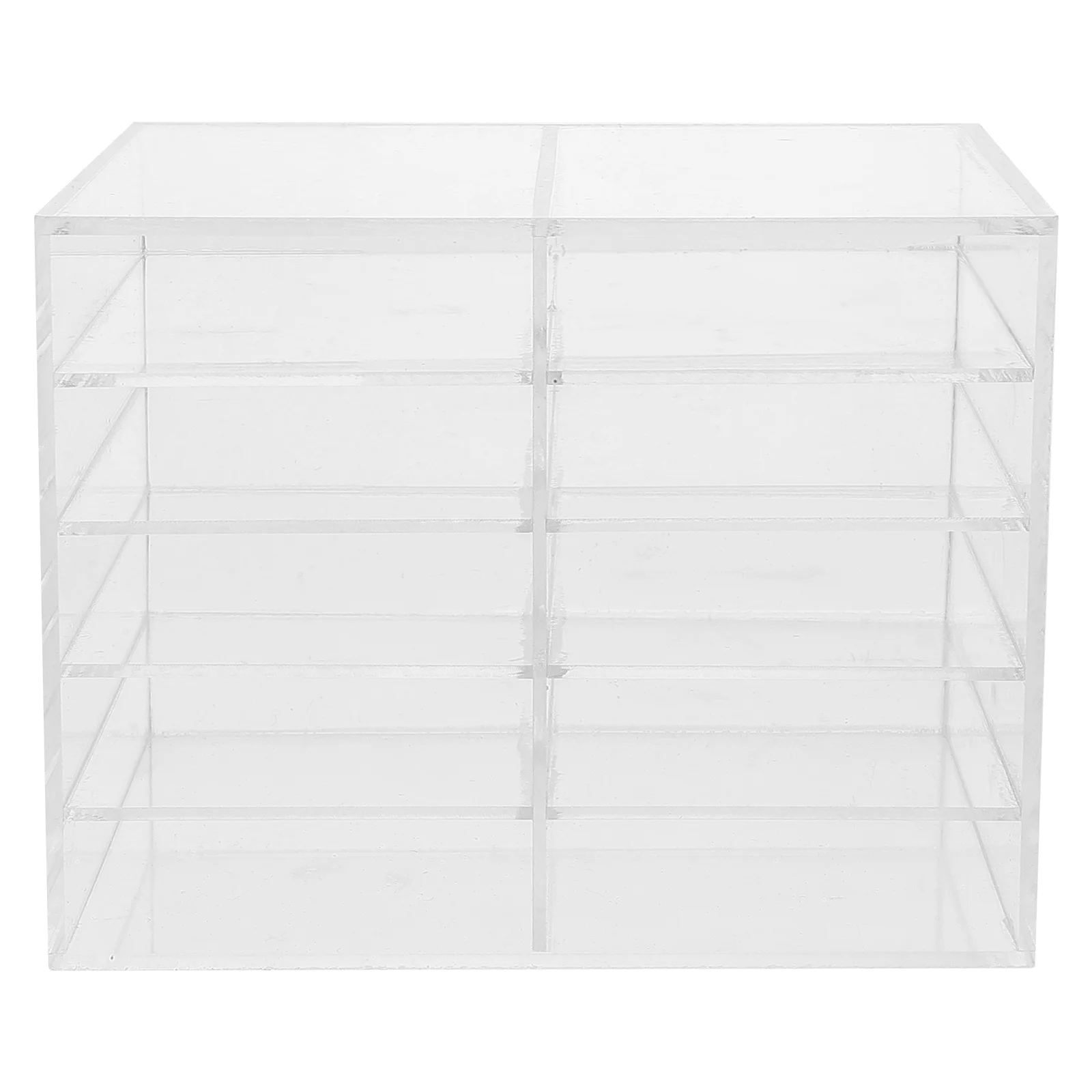 

Acrylic Pen Holder Marker Organizer 2 Layers 5 Rows 10 Grids 40 Pens Capacity Transparent Desk Stand Storage Student School