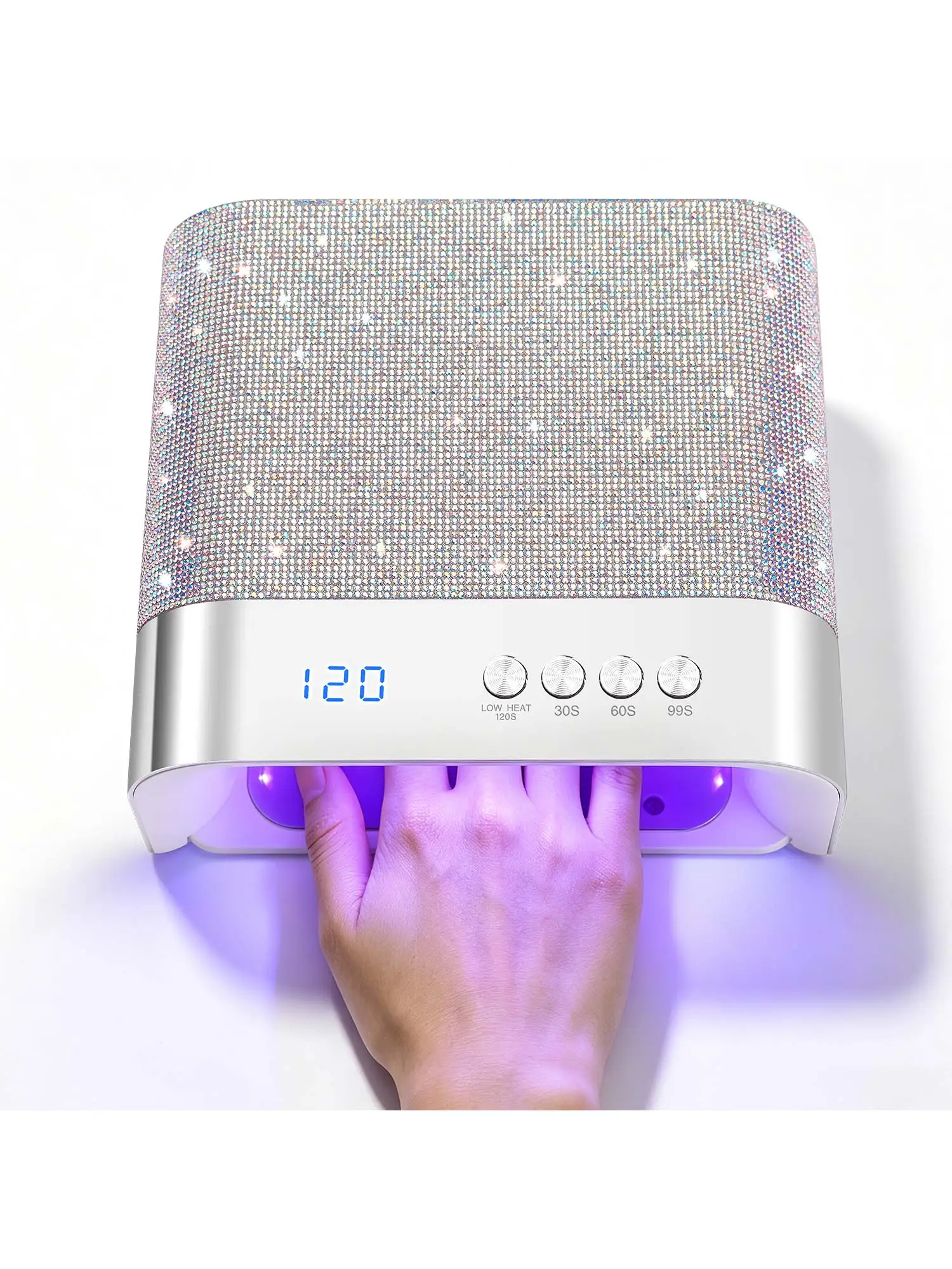 DianaBeauty UV-Nagellampe Tragbarer Nageltrockner mit 4 Timer-Einstellungen Professionelle Manikürelampe mit Smart-Sensor UV-Licht-Trockner