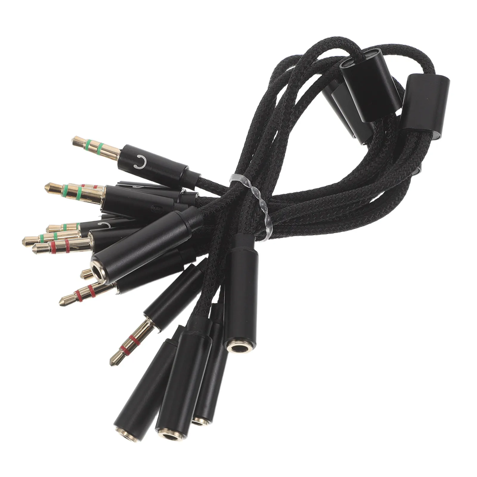 

Комплект из 5 адаптеров для наушников (женский-мужской) с разветвителем для микрофона и аудио, для игр и занятий в классе