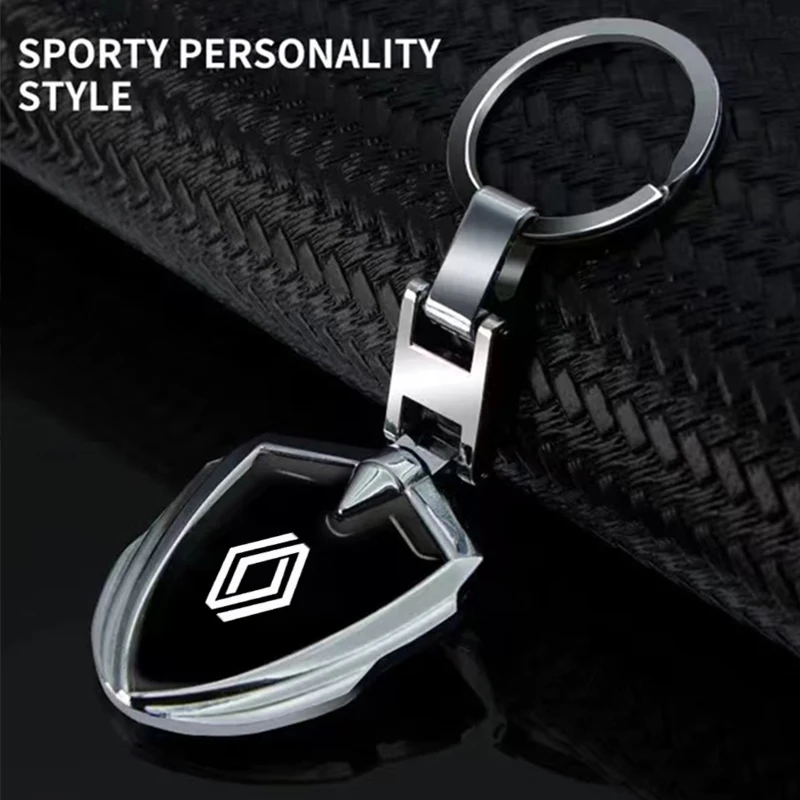 3D Metal Car Logo Key Rings Keyring Keychain For Renault Trafic Clio Laguna 2 Megane 2 3 Duster Logan Captur koleos RS