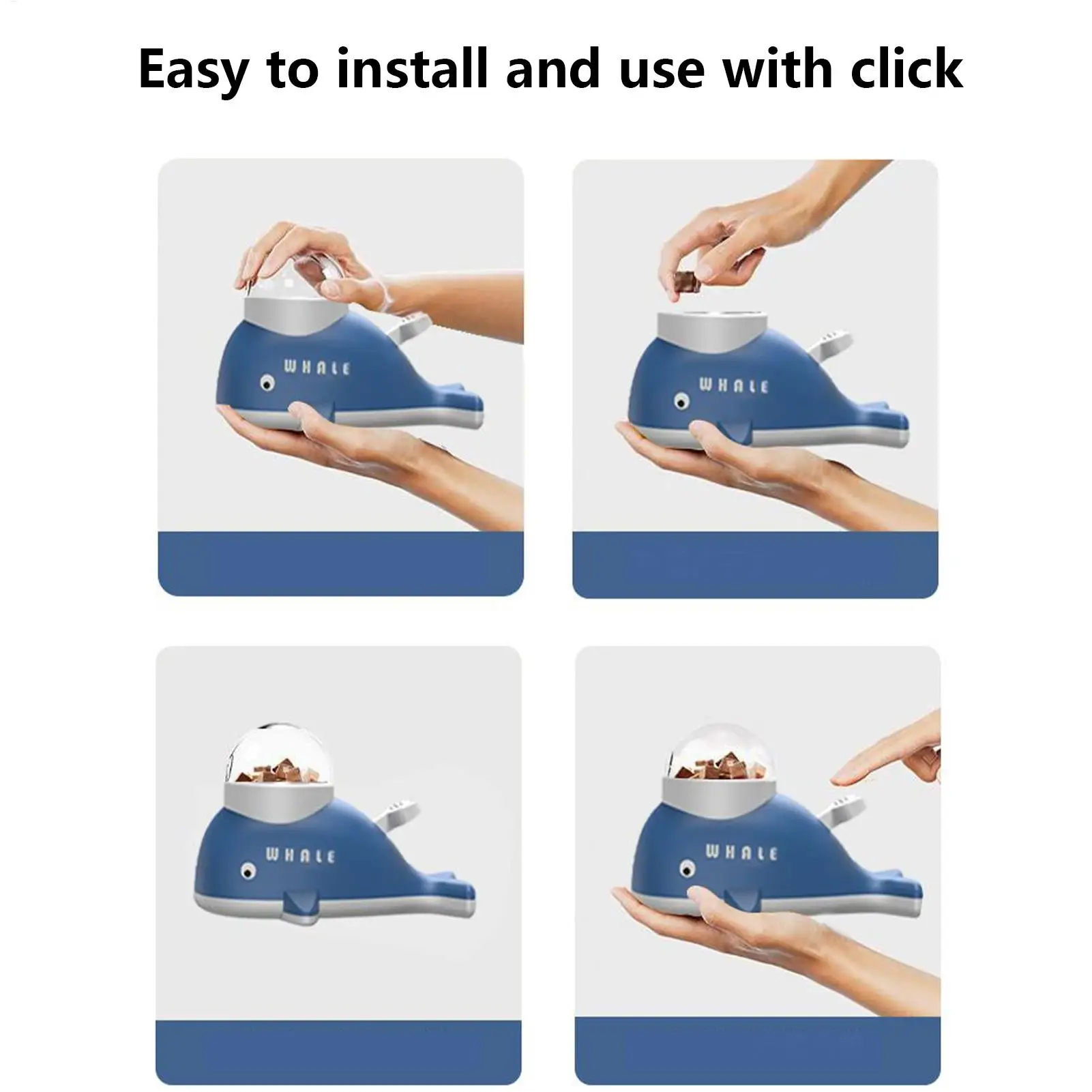 علاج الاستغناء عن ألعاب الكلاب على شكل الحوت المغذية البطيئة علاج تفاعلي الاستغناء عن ألعاب الكلاب للحيوانات الأليفة الصغيرة والمتوسطة والكبيرة