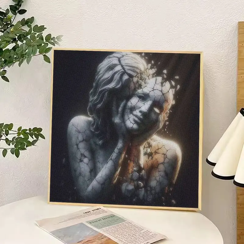 CHENISTORY Full Square Diamond Painting Abstract Girl Rhinestone Picture 5D DIY Diamond Embroidery Sale Cross Stitch Home Decora 3
