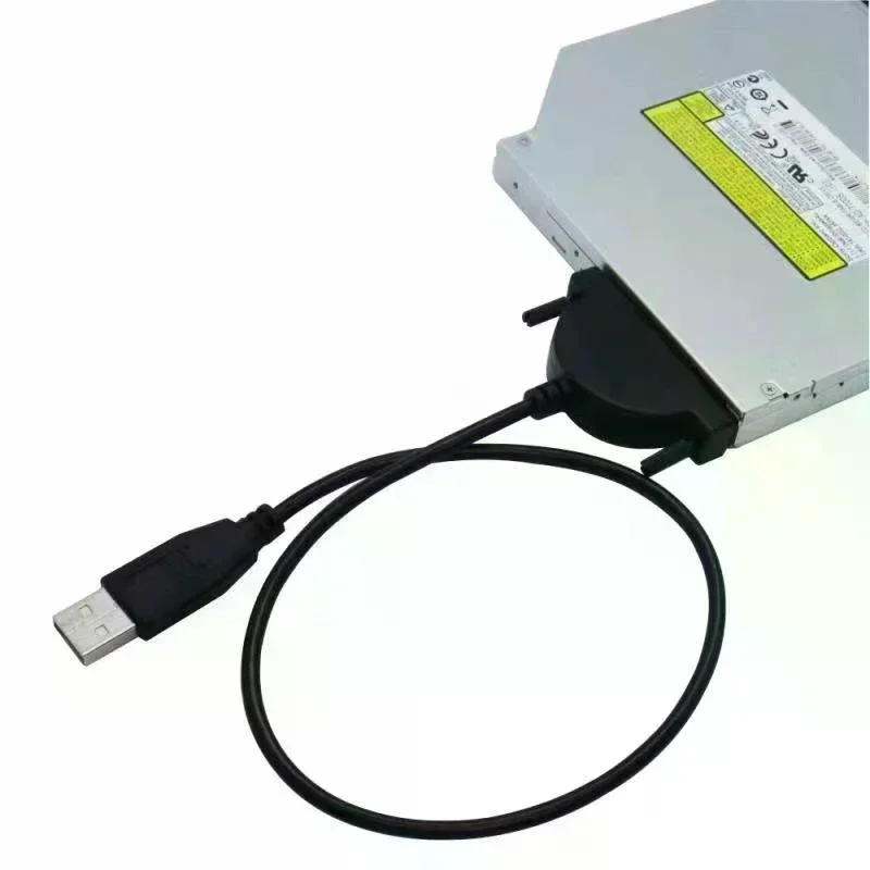 USB 2.0 SATA Cable Optical Driver Adapter Cable CD/DVD-ROM Drive Cable For PC Laptop Notebook
