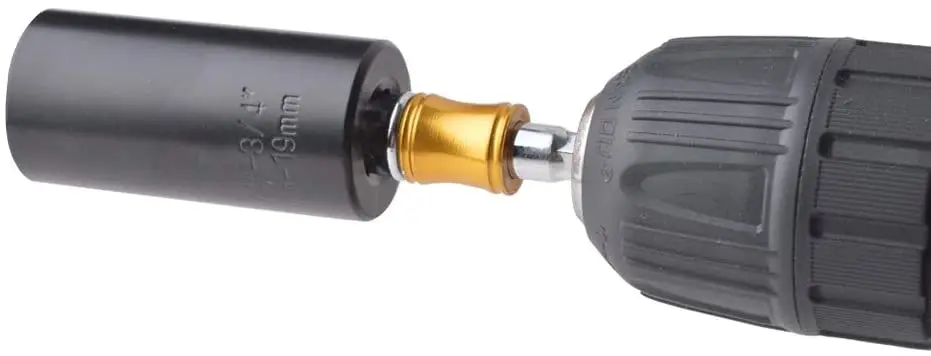 3 Tác Động Ổ Cắm Adapter 1/4 "3/8" 1/2 "Inch Dr Nối Dài Chuôi Lục Giác Điện Ô Tô Khoan Khớp nối Dài Hạt Lái Xe