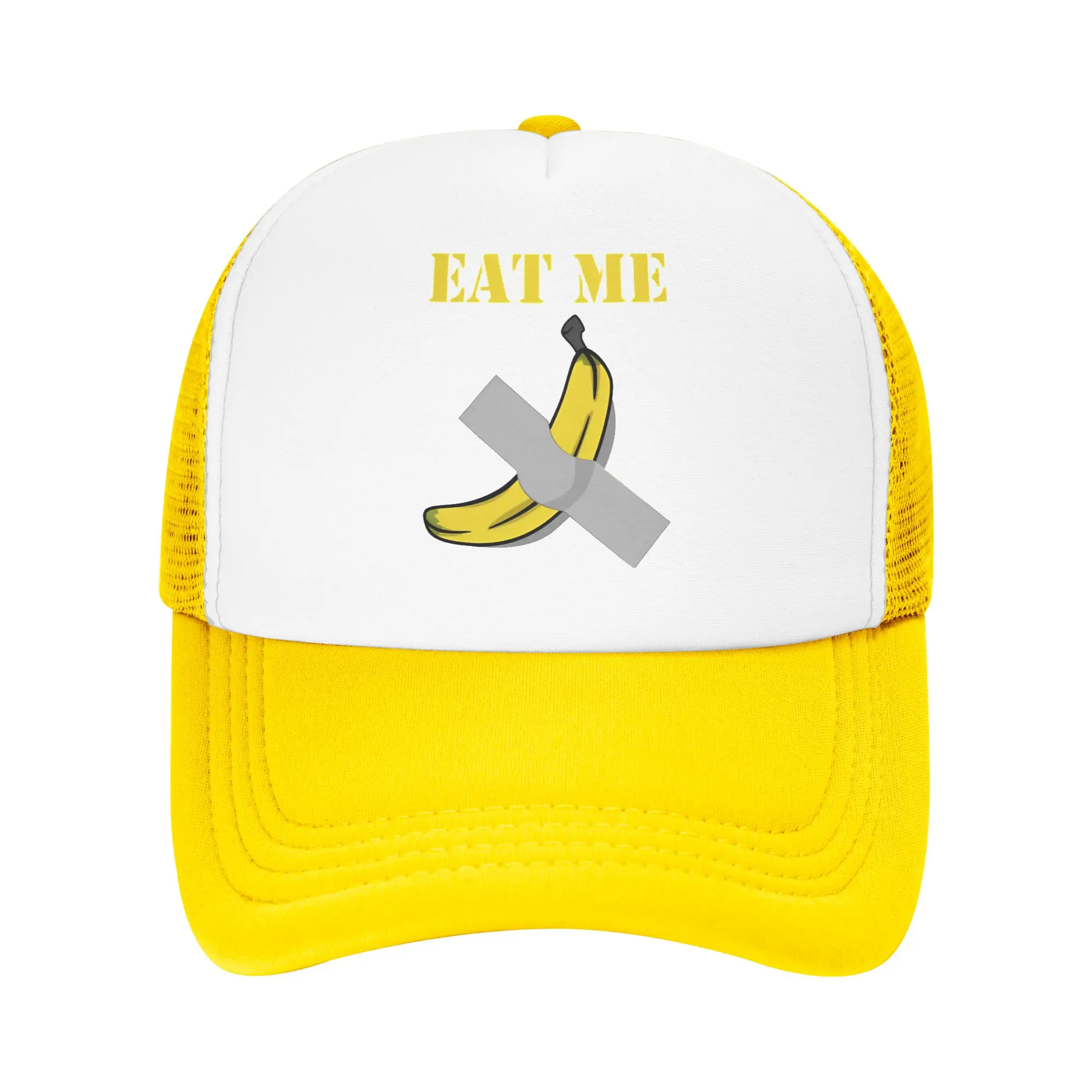 Banana Duct Tape Baseball Cap For Man Woman Breathable Cooling Mesh Side Caps Hats Adjustable Fit For Casual Wear