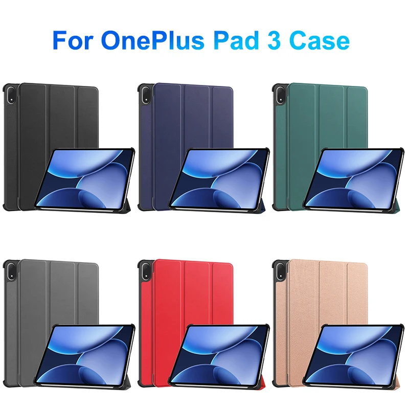 Cubierta protectora de carcasa con soporte abatible para Sleep automático para OnePlus Pad 3 13,2''.