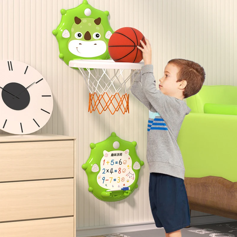 Children basketball board hanging shooting frame Baby boy basketball rack toy