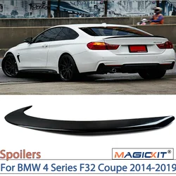 MagicKit For BMW 4 Series F32 Coupe 2014-2019 Car Trunk Lip Spoiler Lid Big Auto CAR Accessorie Deck Boot Tail Wings Gloss Black