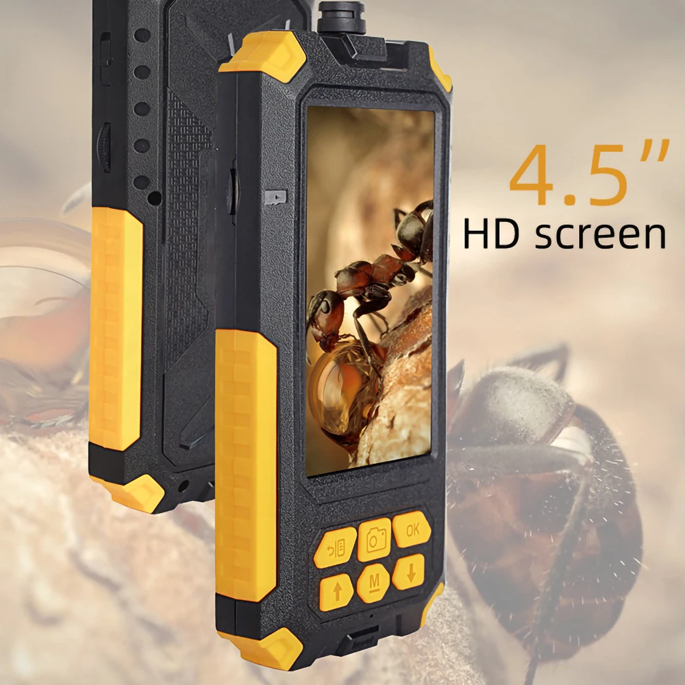 Industrial Endoscope 5.5/8mm 1080p Dual-Lens Pipeline Camera Maintenance Visual Peep Mirror 4.5 Inch Ips Full Color Screen