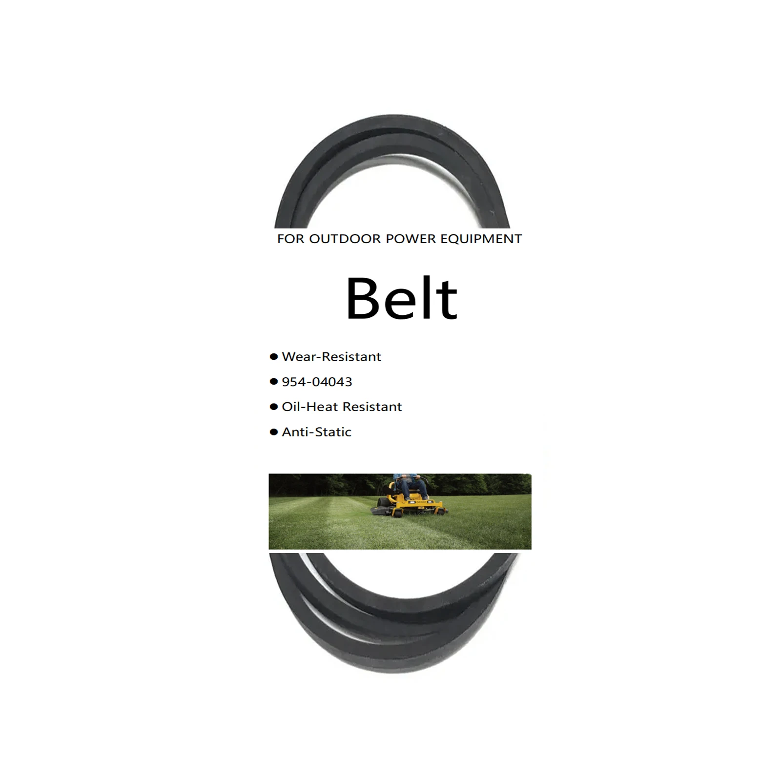 954-04043 Trans Drive Belt For MTD Cub Cadet RZT42 ZT50 ZT54 Zero-Turn Mower 754-04043