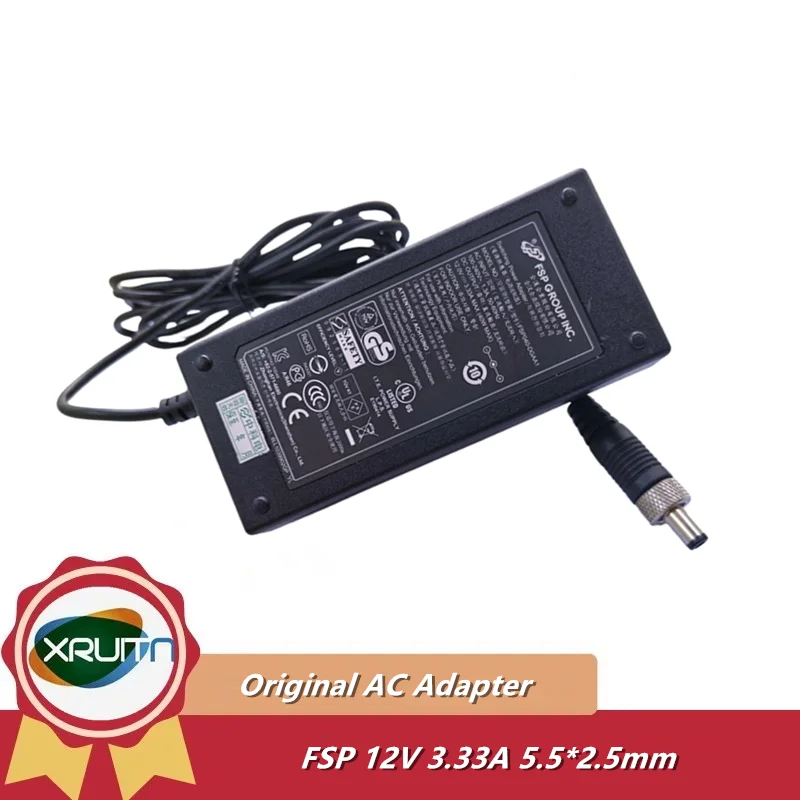 Genuine FSP Group In. FSP040-DGAA1 40W 12V 3.33A 3A Switching Power Adapter  Monitor Charger 5.5*2.5mm With Metal Shield