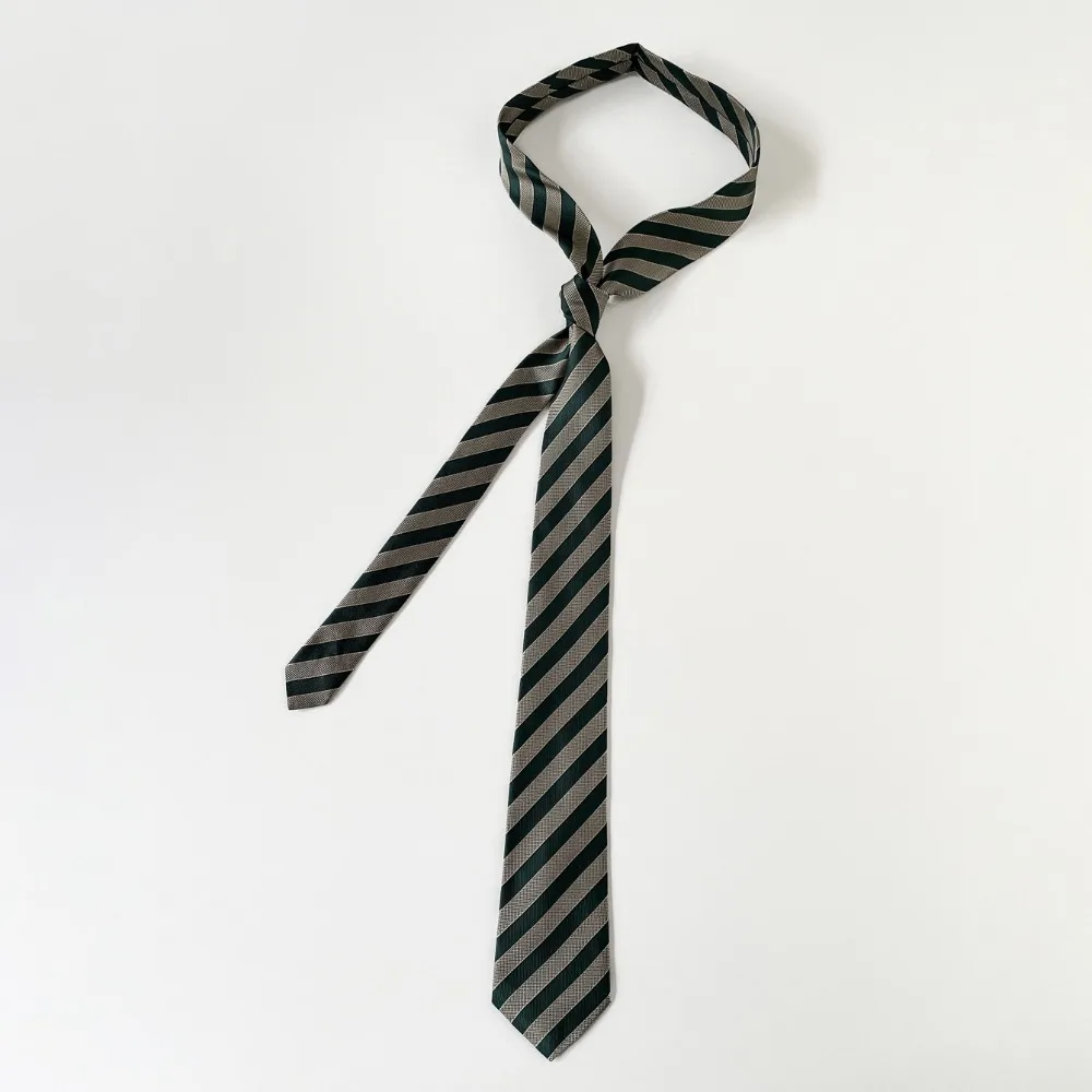 Simple Korean Striped Tie Stripe Y2K JK Uniform Necktie Retro Harajuku Style Belt Accessories Students