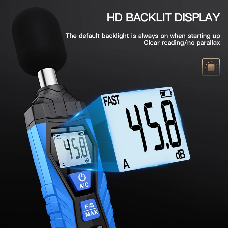 Sl720 Mini Geluidsniveaumeters Decibel Meter Logger Geluidsdetector Digitale Diagnostische-Tool Automicrofoon