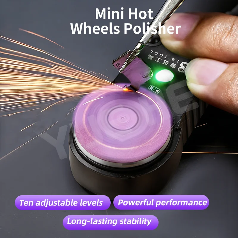 Luban Mini Fire Wind Wheel M25 Mini 10 Speed Adjustable Reversible for Precision Polishing and Grinding