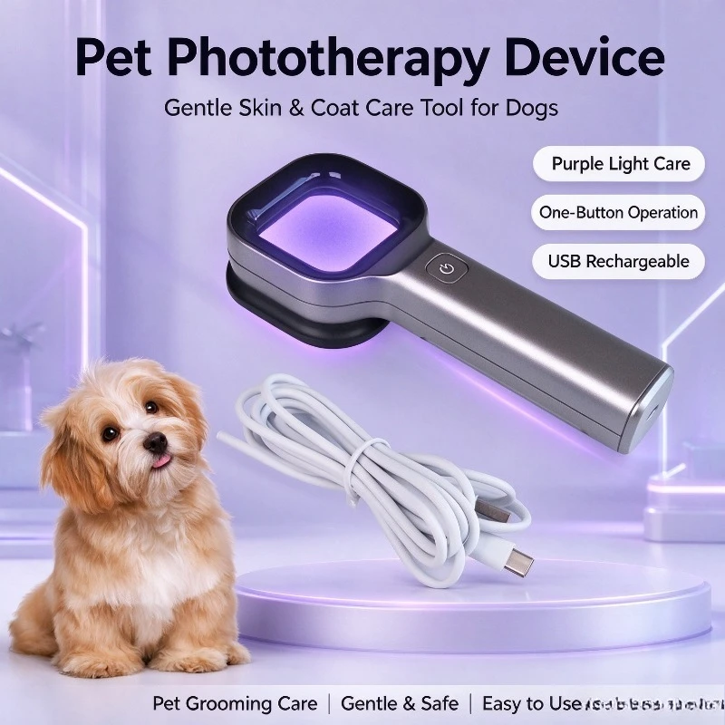 Wood's UV Flashlight Purple Light, Portable Ultraviolet Lamp with Magnifier for Household Pet Surface Inspection