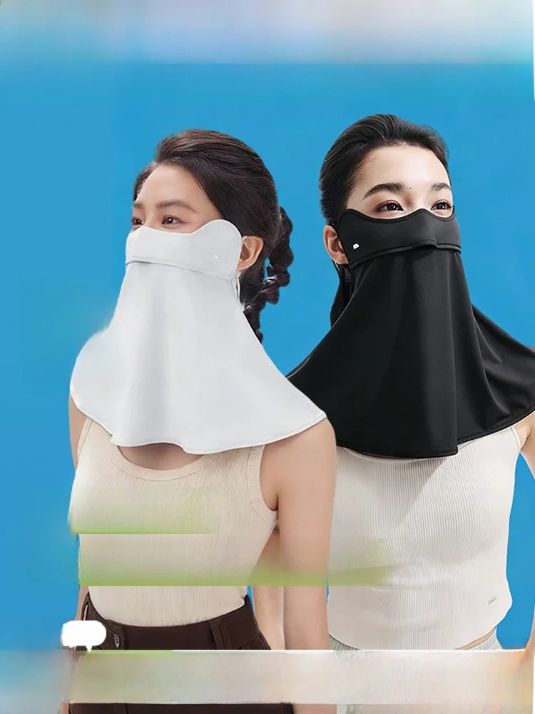 

Bananain Women's Driving Face Mask UV Protection Dustproof Breathable Windproof Sunscreen Long Rectangle ape Pure Color