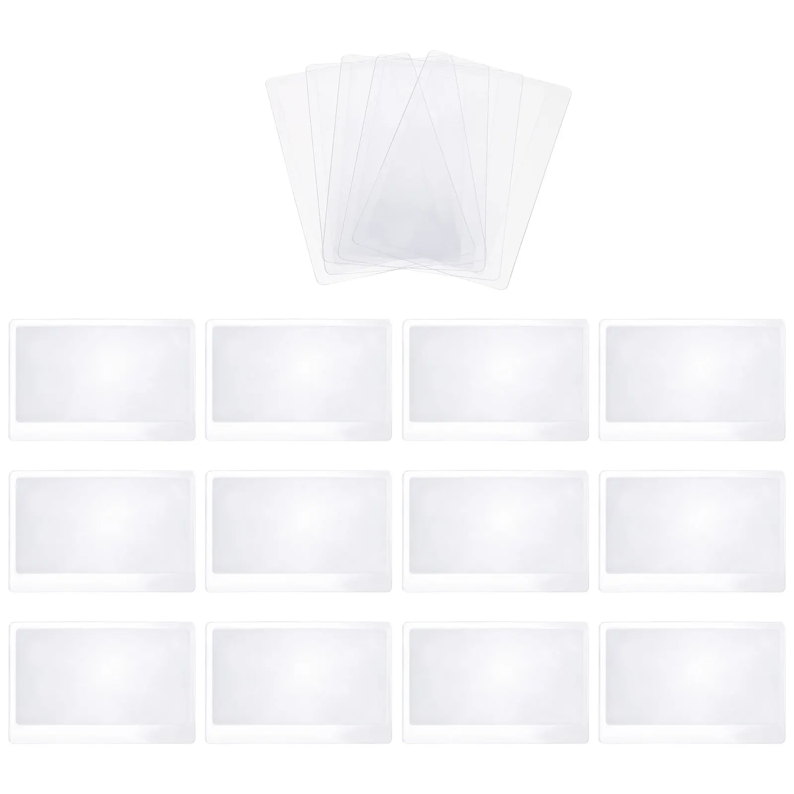 

20 Pcs Credit Card Magnifier Durable PVC 3X Magnification Lightweight Pocket Size Reading Glasses Seniors Books Menus Travel