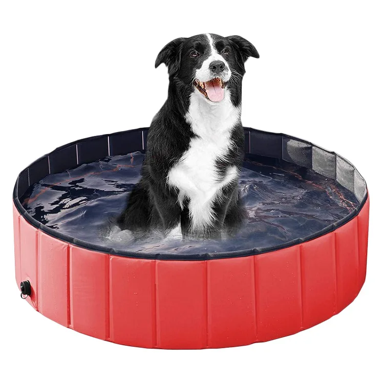 New Arrivals Foldable Dog Pet Bath Pool Collapsable  Waterproof dog Pool Bathtub