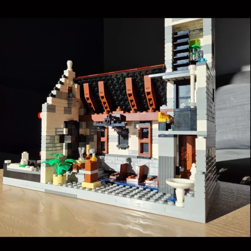 

christmas theme holiday season house bricks santa xmas cottage blocks weihnachten navidad winter village church moc building set