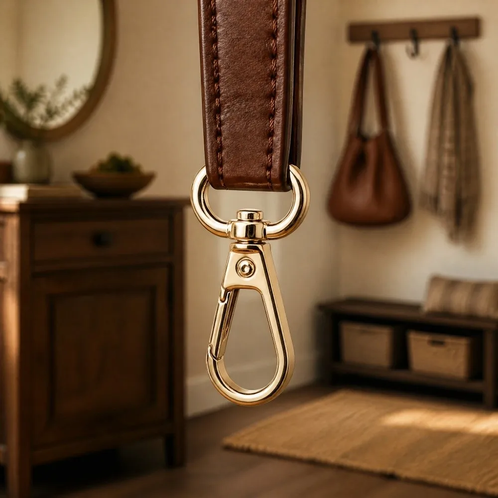 10pcs Durable 20mm Lobster Clasp Hooks Trigger Snap Oval Ring Keychain Clips Swivel Design Bag Strap Buckles Collar