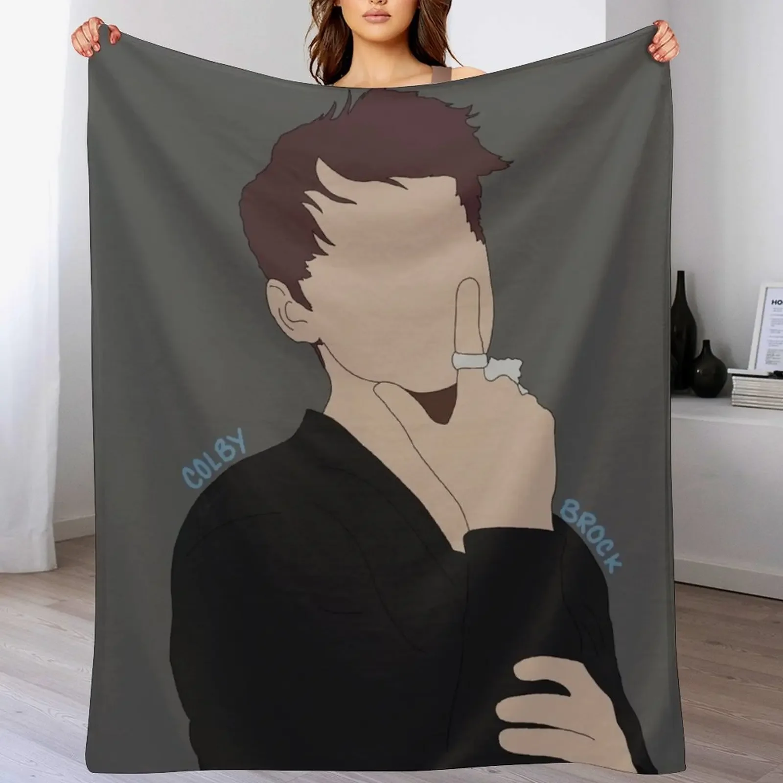 

Colby Brock 1 Throw Blanket Tourist valentine gift ideas Luxury St Thin Blankets