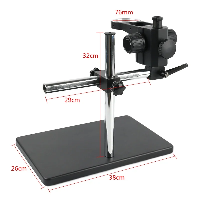 Industrial Binocular Trinocular Microscope Camera Stand Holder Arm Bracket 76mm Universal 360 Rotating Maintenance Workbench