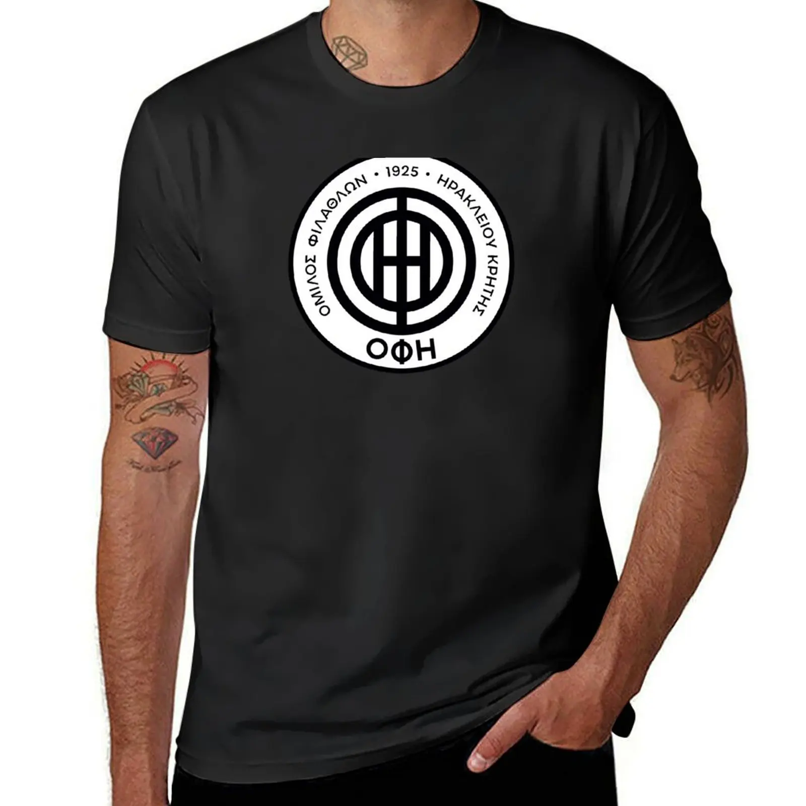 OFI Crete Greek Football Sports Fans from Heraklion T-Shirt for a boy Blouse cute clothes boys whites T-shirts for men cotton