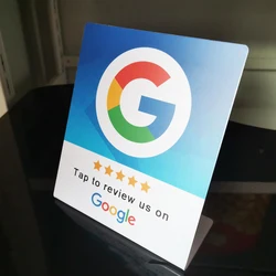 Support NDavid de grande taille pour Google Review, table d'affichage pour Google Review