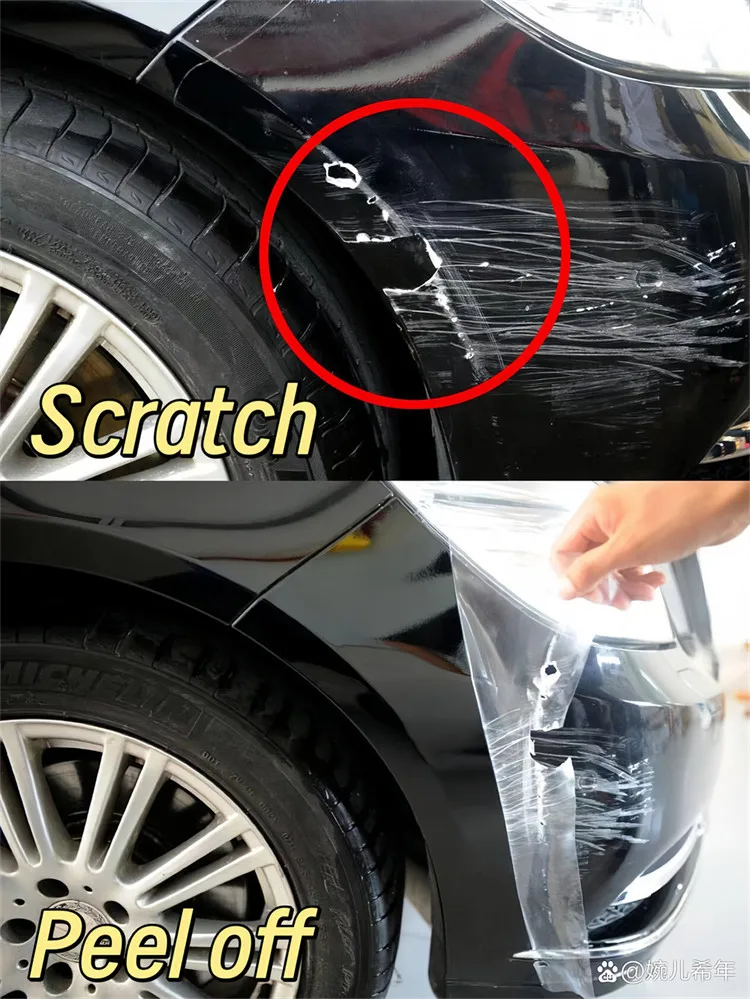 طبقة حماية ممتازة للسيارة PPF تغطية شفافة من مادة TPU المضادة للخدش، غلاف طلاء مقاوم للماء وشفاف للسيارات من الفينيل #4