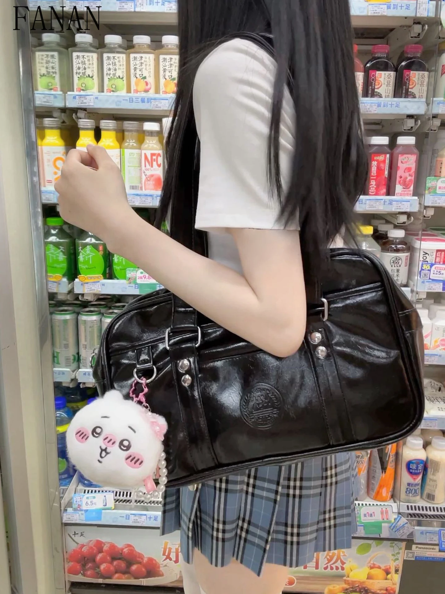 

Shoulder Bags for Girls Sweet and Cute Commuter Top-Handle School Uniform Bag for Women Japanese Style Women's Handbags