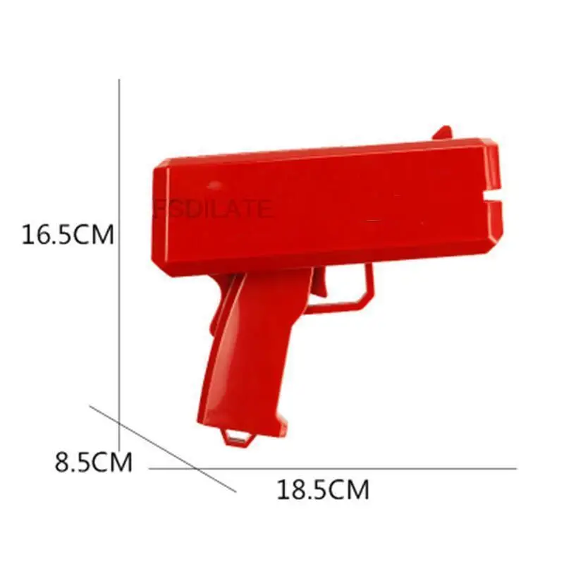 Banknote gun Party Games Pistol Party toys Games Cash Cannon Funny toys gun for banknotes Wedding Golden 100pcs fake money bills