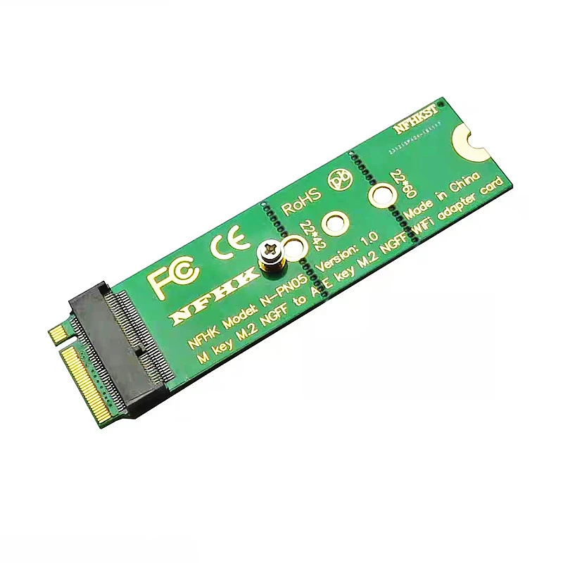 M.2 M Key Interface To M.2 A+E Key E Key NGFF Wireless Module Network Adapter Card
