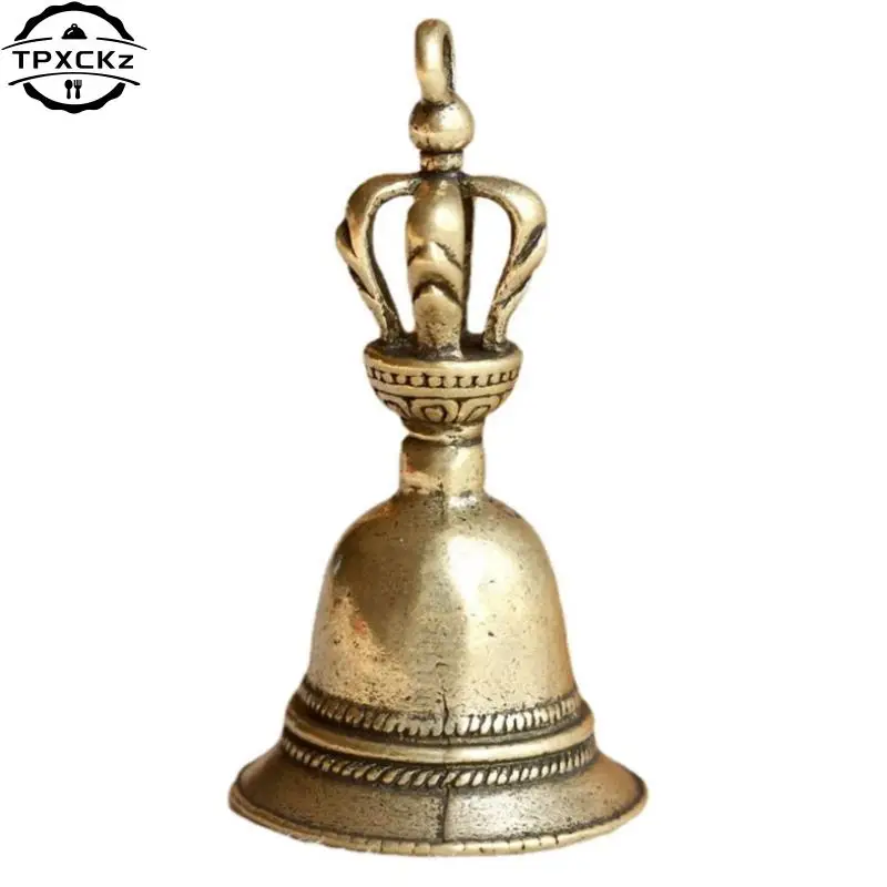 1pc Brass Handicraft Magic Bell Wind Bell Tibetan Bronze Bell Keychain Pendant Creative Gift Home Decoration