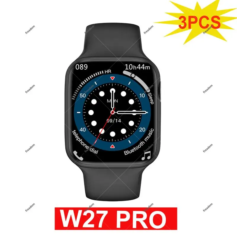 Top! 3PCS W27 PRO Smart Watch