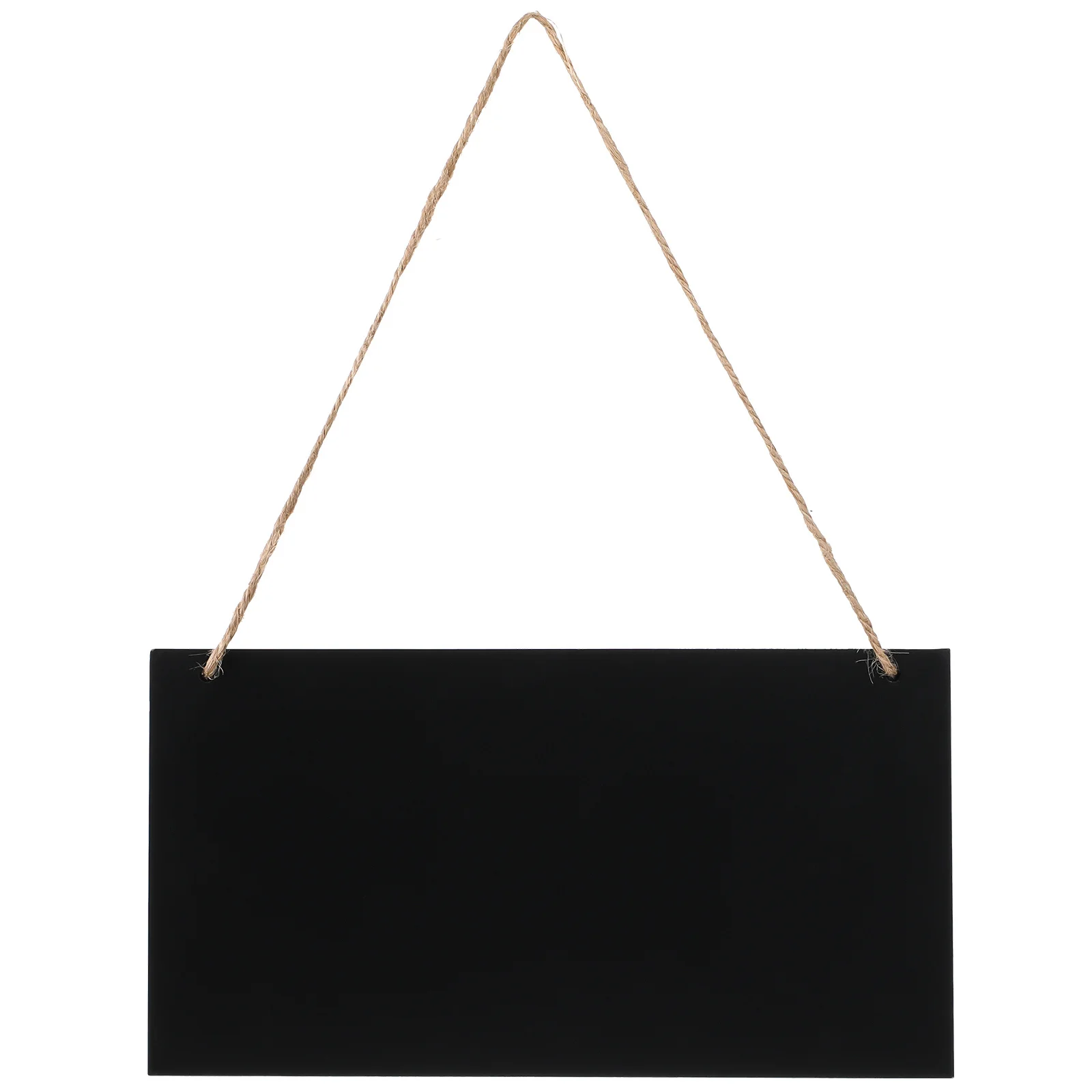 Blackboard Wall Decor 26.00X14.00X0.50Cm Mdf Hanging Chalkboard For Message Display With Hemp Rope Erasable Chalkboards