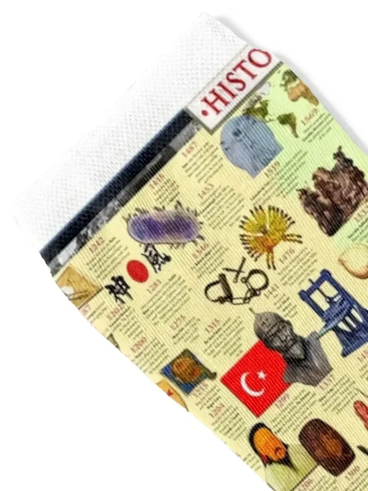 Interesting History Facts World Socks funny gifts floral sport man Socks Man Women's