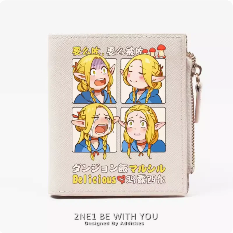 

Anime Delicious in Dungeon Zipper Wallet Fold Bag Multi Card Coin Pocket Holder Fashion Kids Wallets Gift