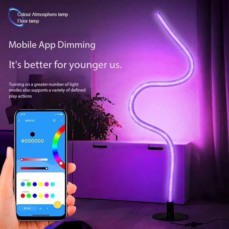 

2025 LED Freedom Light Floor Lamp RGB Magic Color USB 5V Corner Light with APP control Atmosphere Light