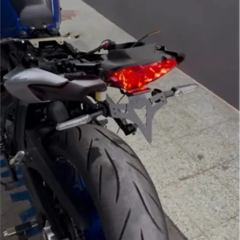 

MT07 FZ07 For Yamaha MT-07 FZ-07 2013-2021-2022-2023-2024 Motorcycle License Plate Holder Fender Eliminator Registration Bracket